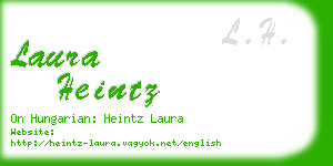 laura heintz business card